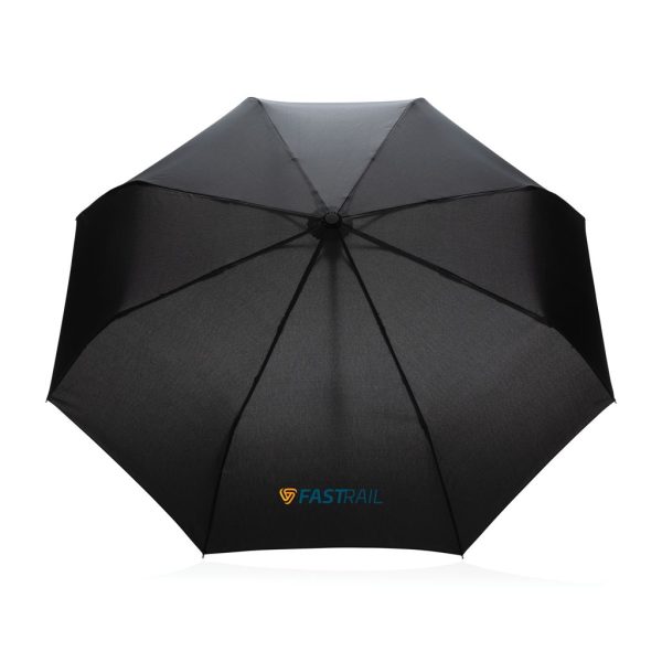 21" Impact AWARE™ RPET 190T bamboo auto open/close umbrella P850.611