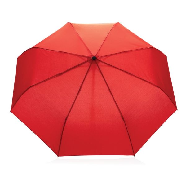 21" Impact AWARE™ RPET 190T bamboo auto open/close umbrella P850.614