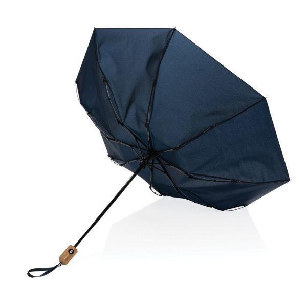 21" Impact AWARE™ RPET 190T bamboo auto open/close umbrella P850.615