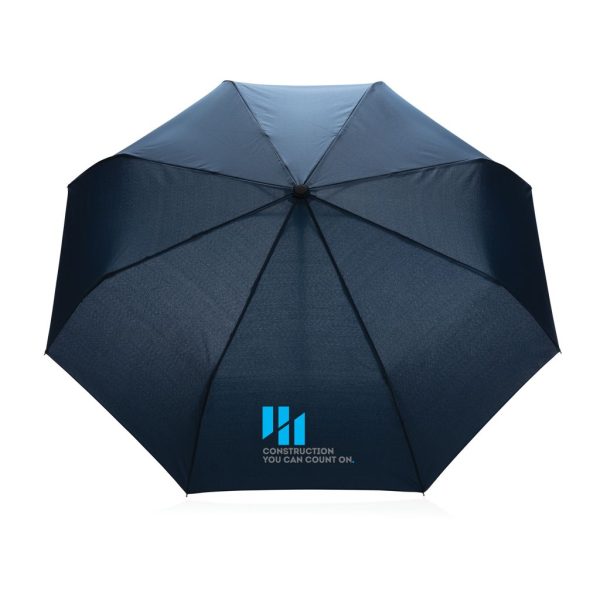 21" Impact AWARE™ RPET 190T bamboo auto open/close umbrella P850.615