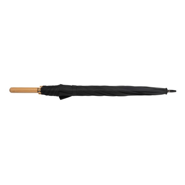 23" Impact AWARE™ RPET 190T auto open bamboo umbrella P850.651