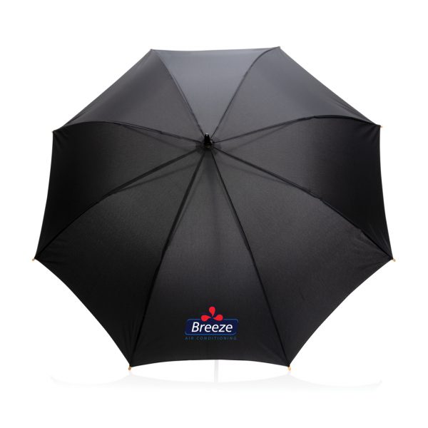 23" Impact AWARE™ RPET 190T auto open bamboo umbrella P850.651