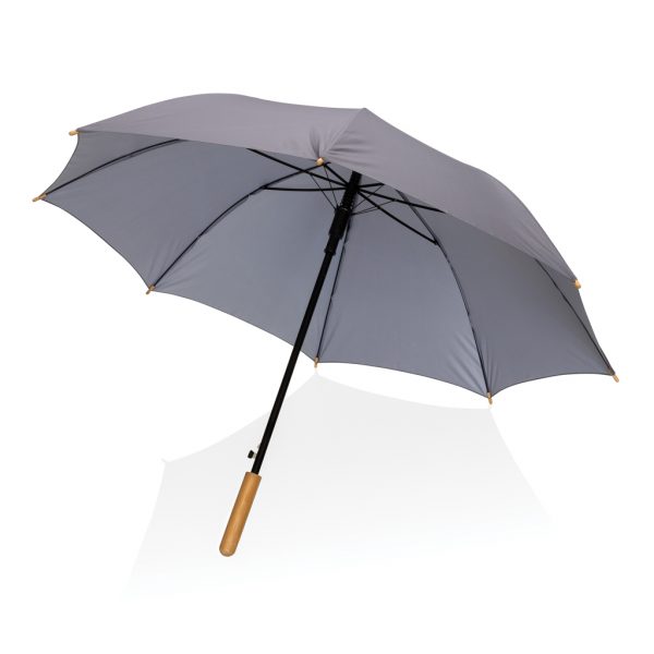 23" Impact AWARE™ RPET 190T auto open bamboo umbrella P850.652