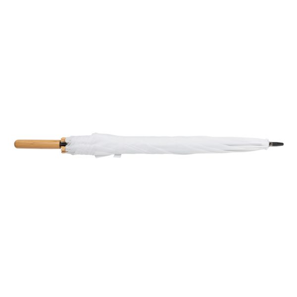 23" Impact AWARE™ RPET 190T auto open bamboo umbrella P850.653