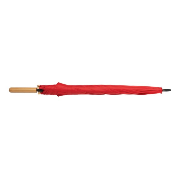 23" Impact AWARE™ RPET 190T auto open bamboo umbrella P850.654