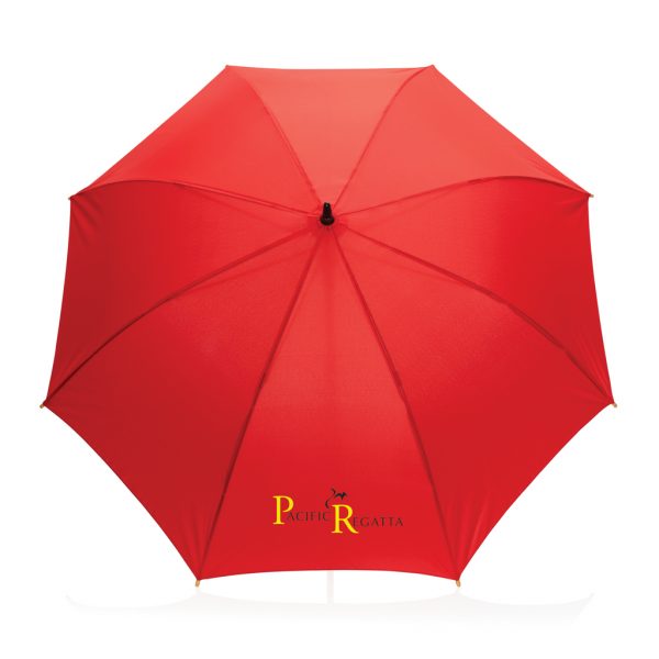 23" Impact AWARE™ RPET 190T auto open bamboo umbrella P850.654