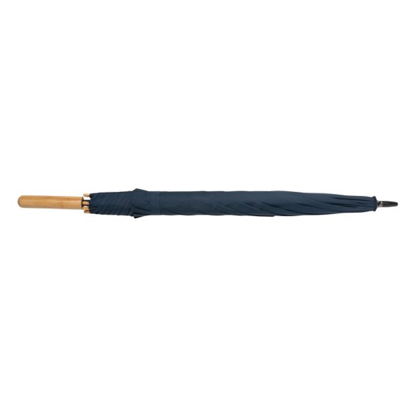 23" Impact AWARE™ RPET 190T auto open bamboo umbrella P850.655