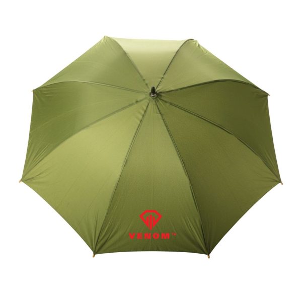 23" Impact AWARE™ RPET 190T auto open bamboo umbrella P850.657