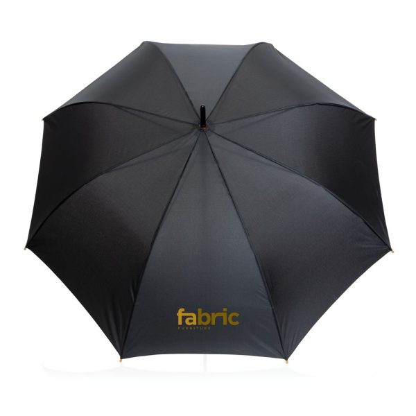 27" Impact AWARE™ RPET 190T auto open bamboo umbrella P850.661