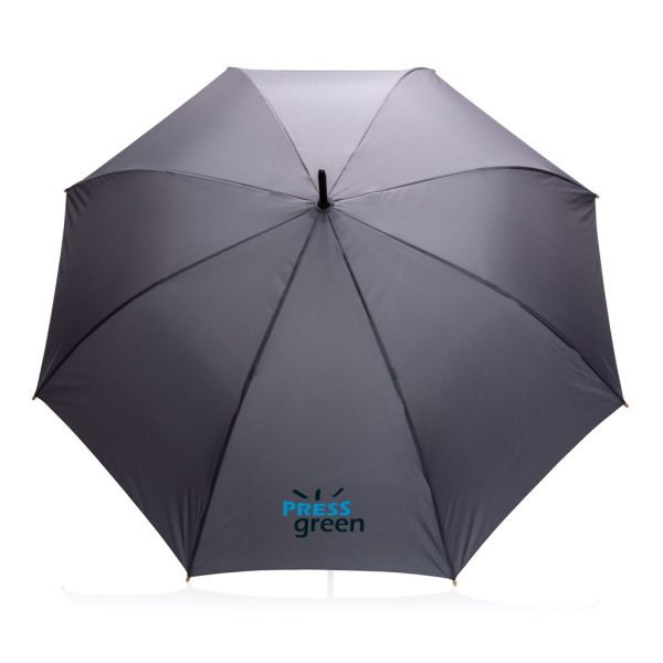 27" Impact AWARE™ RPET 190T auto open bamboo umbrella P850.662