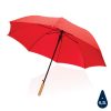 27" Impact AWARE™ RPET 190T auto open bamboo umbrella P850.664