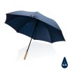 27" Impact AWARE™ RPET 190T auto open bamboo umbrella P850.665