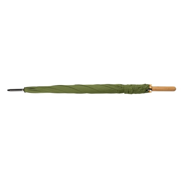 27" Impact AWARE™ RPET 190T auto open bamboo umbrella P850.667
