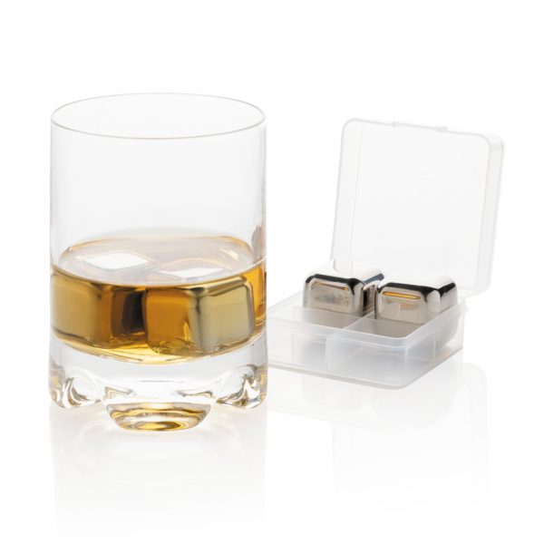 Re-usable stainless steel ice cubes 4pc P911.082