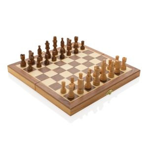 FSC® Luxury wooden foldable chess set P940.129