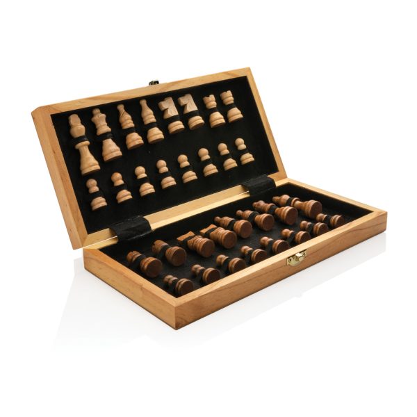 FSC® Luxury wooden foldable chess set P940.129