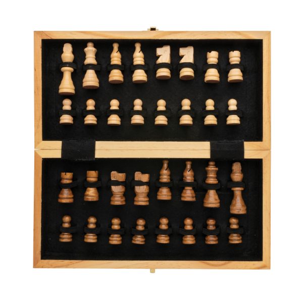 FSC® Luxury wooden foldable chess set P940.129