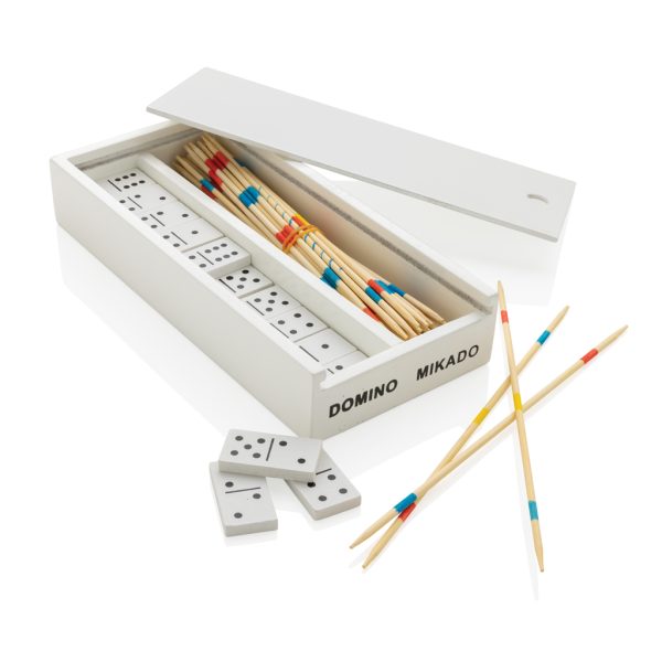 FSC® Deluxe mikado/domino in wooden box P940.153