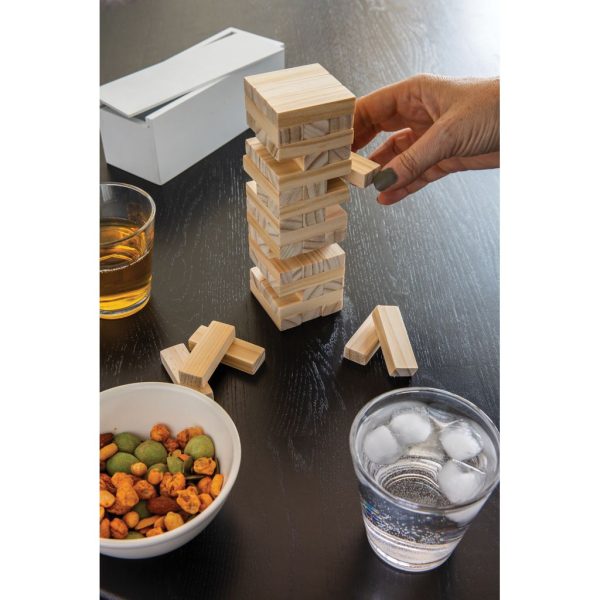 FSC® Deluxe tumbling tower wood block stacking game P940.163