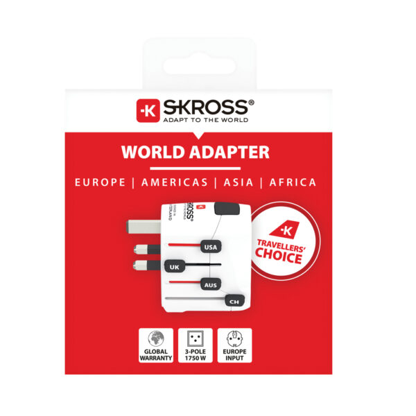 SKROSS Pro 3-Pole World Travel Adapter RB1.103145