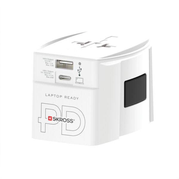 SKROSS World Travel Adapter MUV 65W PD with USB C Cable RB1.302976
