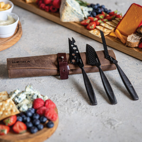 BOSKA Cheese Knife Set Monaco+ Black RB307089
