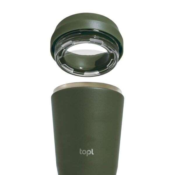 Topl Recycled Steel To Go Tumbler Patented 360 Lid 354ml RBTGS12OL