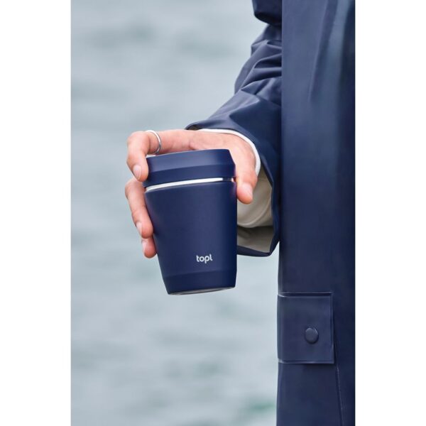 Topl Recycled Steel To Go Tumbler Patented 360 Lid 235ml RBTGS8NA