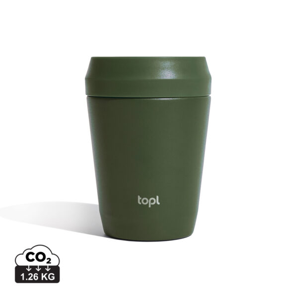 Topl Recycled Steel To Go Tumbler Patented 360 Lid 235ml RBTGS8OL
