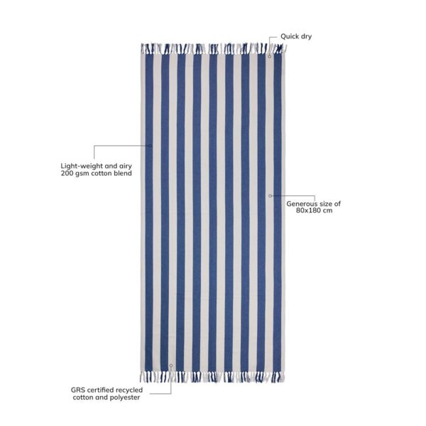 VINGA Ornos GRS recycled cotton hammam towel V4502105