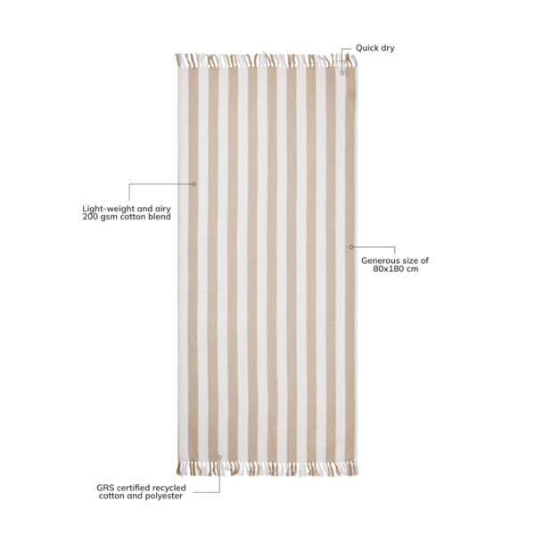 VINGA Ornos GRS recycled cotton hammam towel V4502119