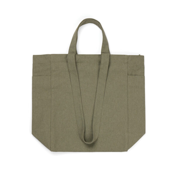 VINGA Hilo AWARE™ recycled canvas zip tote V7620507