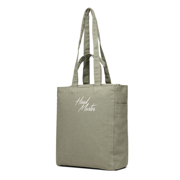 VINGA Hilo AWARE™ recycled canvas zip tote V7620507