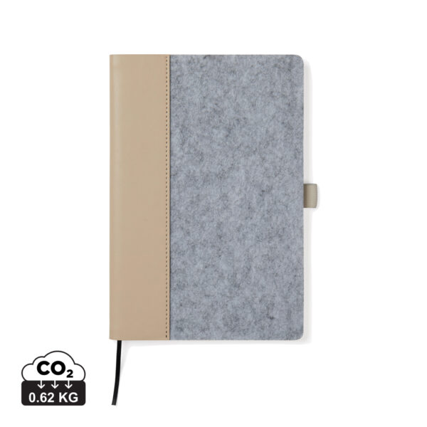 VINGA Albon GRS recycled felt notebook V773012