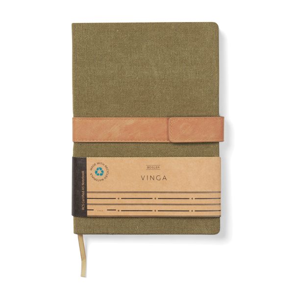 VINGA Bosler RCS recycled canvas note book V773307