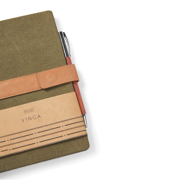 VINGA Bosler RCS recycled canvas note book V773307