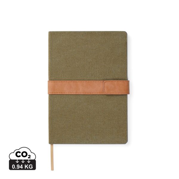 VINGA Bosler RCS recycled canvas note book V773307