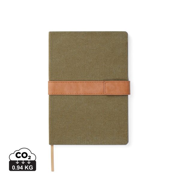 VINGA Bosler RCS recycled canvas note book V773307