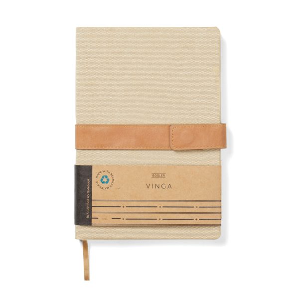 VINGA Bosler RCS recycled canvas note book V773309