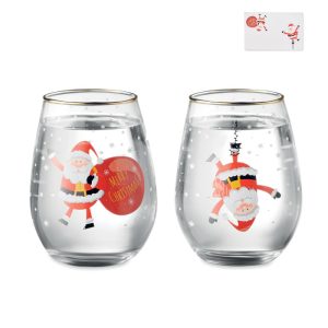 Set of 2 Christmas glasses NOEL CX1501-06