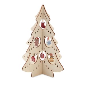 Wooden Xmas tree decoration SILUETA CX1510-40