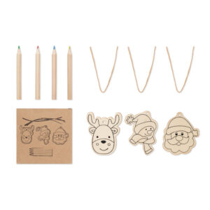 Drawing wooden ornaments set FUNCOOL CX1535-40