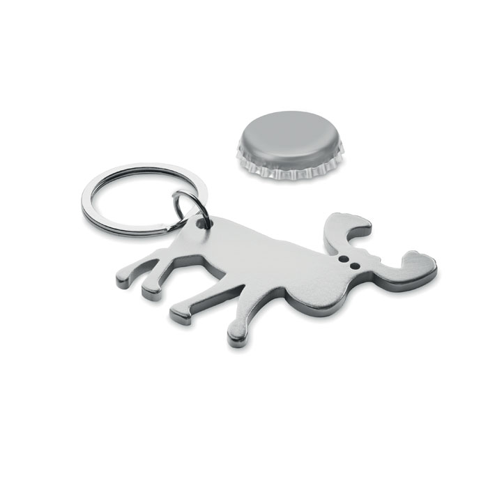 RECYCLED ALUMINIUM KEY RING BOTTLE POPPER