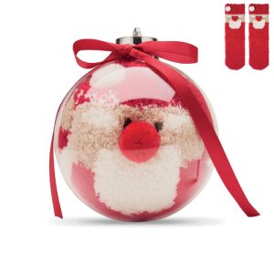 Čarape SNUG L s uzorkom Djeda Mraza u kuglici SNUG L CX1586-05
