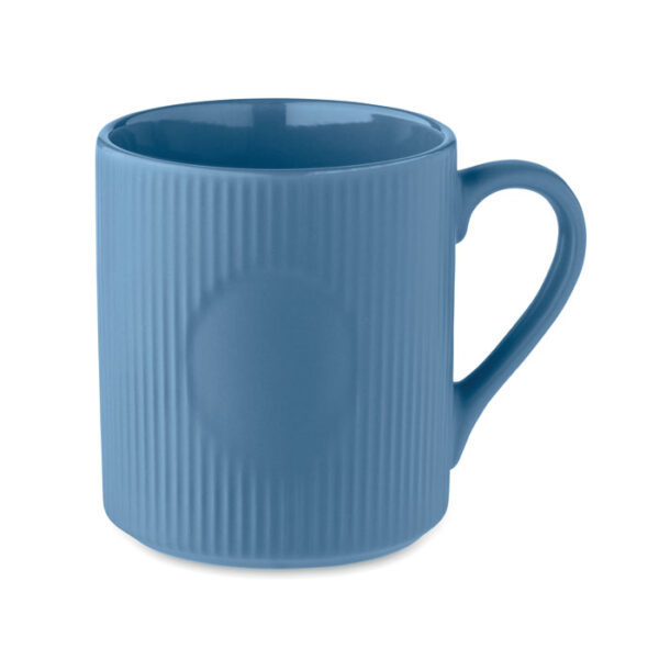 Ribbed ceramic mug mat 340 ml RIBMUG MO2397-04