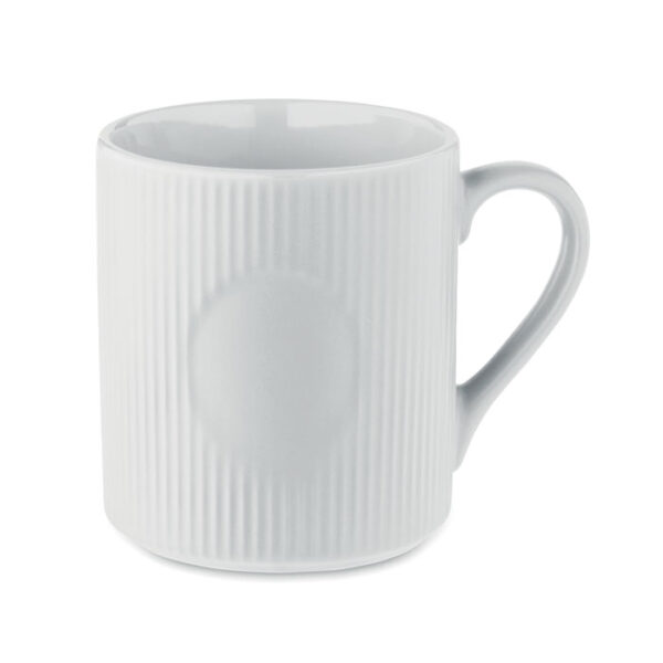 Ribbed ceramic mug mat 340 ml RIBMUG MO2397-06
