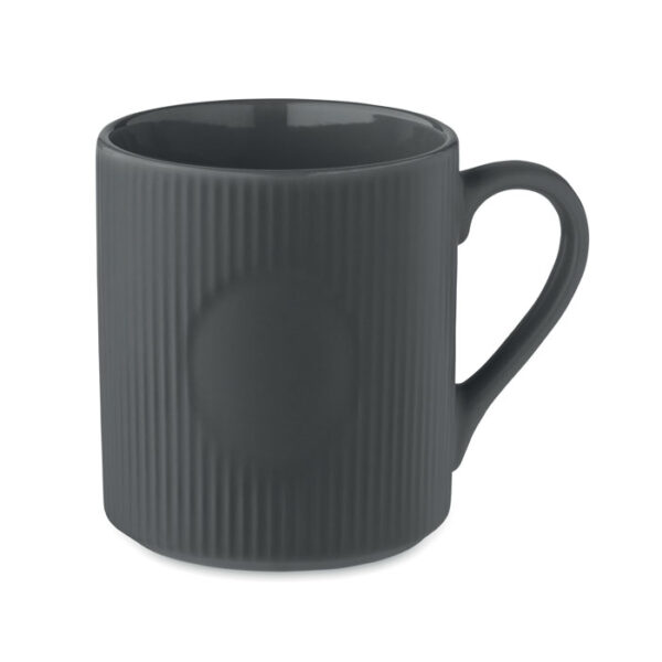 Ribbed ceramic mug mat 340 ml RIBMUG MO2397-15