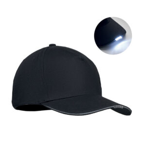 5 panel LED cotton cap 220gr/m² LUZCAP MO2439-03