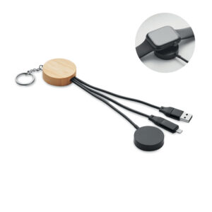 Key ring with 4 in 1 60W cable BULE MO2451-03