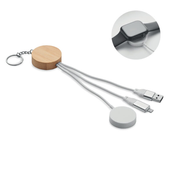 Key ring with 4 in 1 60W cable BULE MO2451-06
